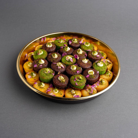 Basbousa with Cream and Pistachio