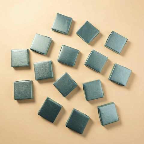Blue wrapped chocolate by the kilo