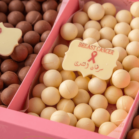 Breast Cancer Awareness Decorated Chocolate Balls Box