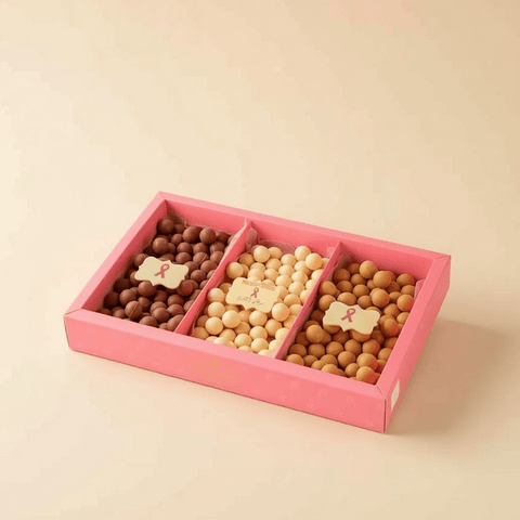 Breast Cancer Awareness Decorated Chocolate Balls Box