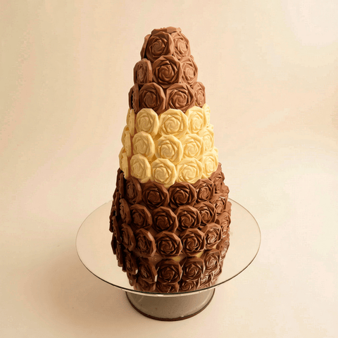 Brown Plain Chocolate Tower