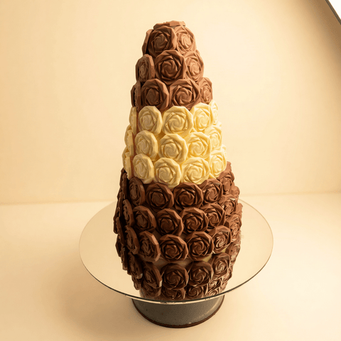 Brown Plain Chocolate Tower