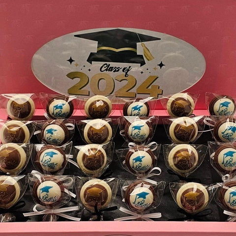 Chocolate Lollipop Graduation Box 24 Pieces
