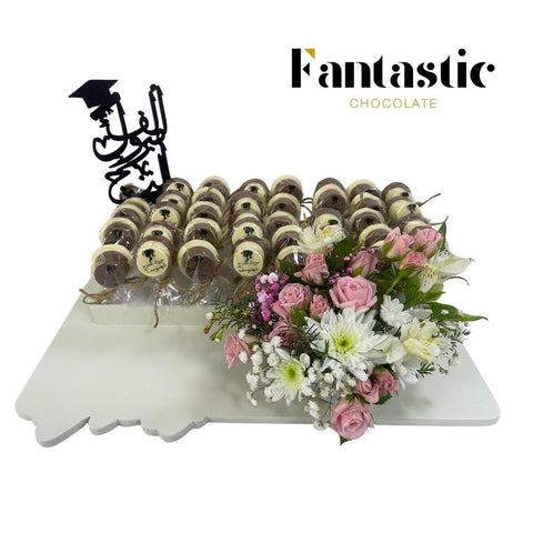 Chocolate Lollipop Graduation with Printed Name