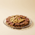 Chocolate Sesame & Halva with Pistachios & Roses