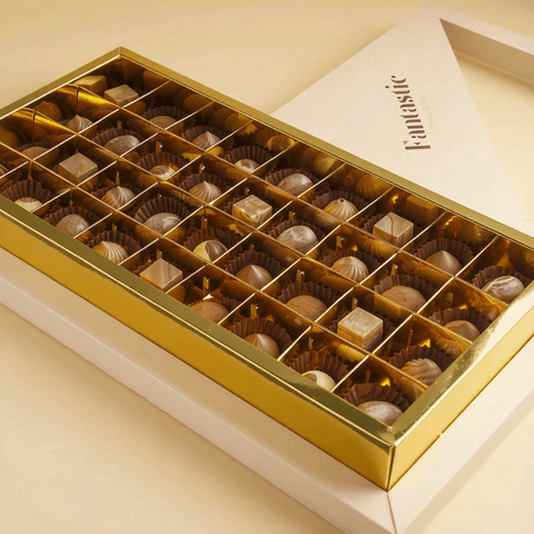 Combo 13 — Four Large Boxes — Kubbeh Mix, Grape Leaves & Musakhan, Mini Taco & Minibites Belgian Chocolate
