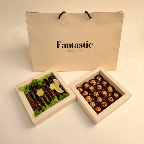 Combo 3: Grape Leaves & Kunafa Pistachio (42 Pieces)