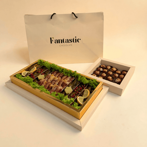 Combo 6: Grape Leaves, Musakhan & Kunafa Pistachio (72 Pieces)