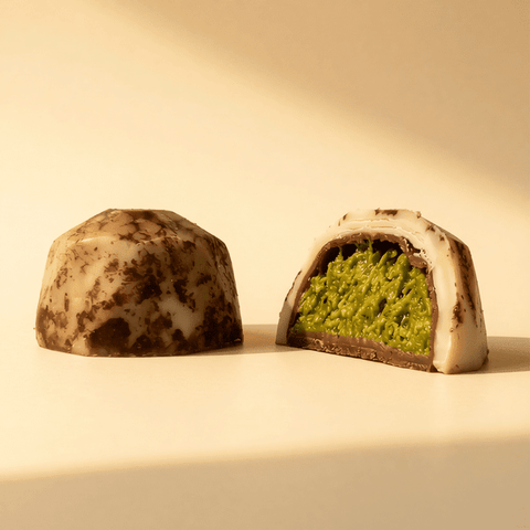 Combo 6 — One & Half Box — Grape Leaves & Musakhan with Kunafa Pistachio Marble Belgian Chocolate