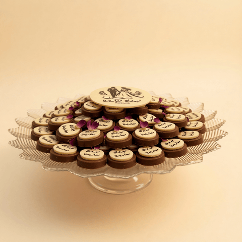 Congratulations to our newlyweds Crystal Engagement Chocolate Tray