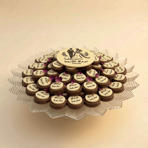Congratulations to our newlyweds Crystal Engagement Chocolate Tray