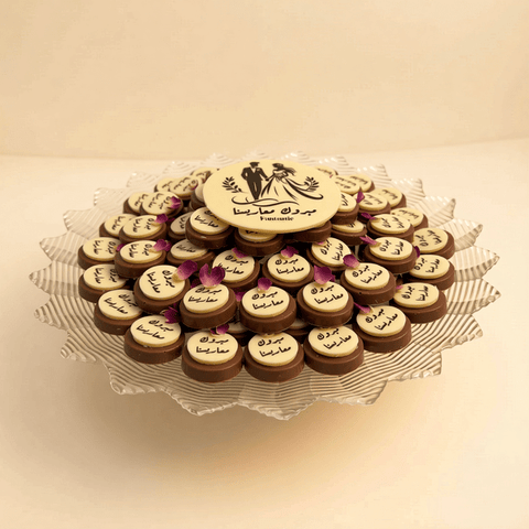 Congratulations to our newlyweds Crystal Engagement Chocolate Tray