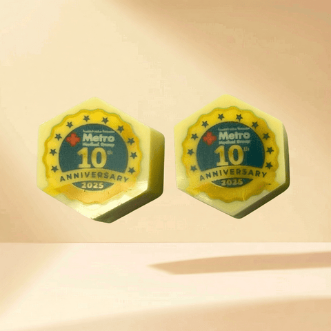 Corporate Branded Hexagonal Chocolate Pieces