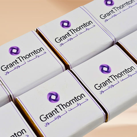 Custom Logo Chocolate: Corporate Branding, Sticker-Wrapped