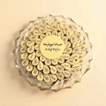 Crystal Engagement Tray of White Printed Chocolate