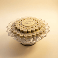 Crystal Engagement Tray of White Printed Chocolate