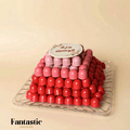 Crystal Tray of Red Color Chocolates 200 Pieces