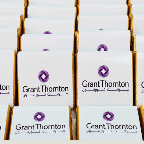 Custom Logo Chocolate: Corporate Branding, Sticker - Wrapped
