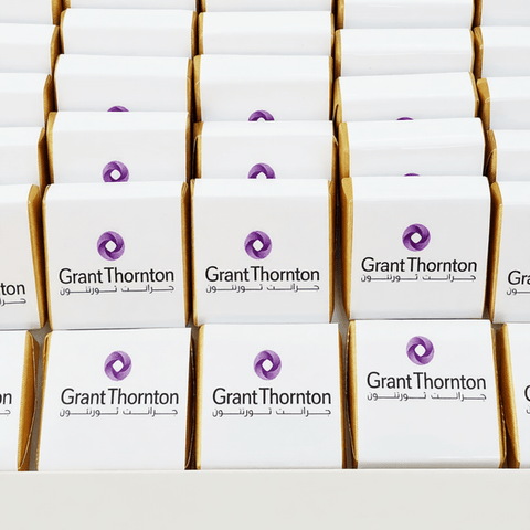 Custom Logo Chocolate: Corporate Branding, Sticker - Wrapped