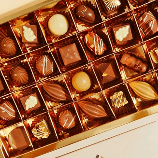 Deluxe Chocolate Box with Kinder, Pistachios, Almonds, Nutella, Raffaello & Caramel Pecans