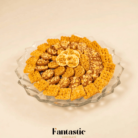 Eid or Hajj Crystal Tray with Assorted Chocolates and Custom Printing (4)