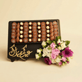 Eid Wooden Tray with Assorted Chocolates