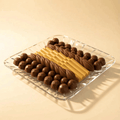Elegant Crystal Tray with Gourmet Chocolates - Choose Your Custom Message!