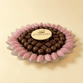 Fancy Newborn Chocolate Tray with Name - Blue/Pink