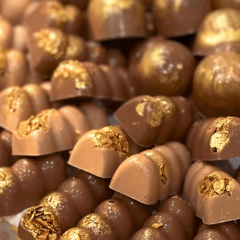 Golden Fingers and Gold Bonbon Tray
