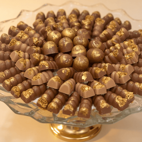 Golden Fingers and Gold Bonbon Tray