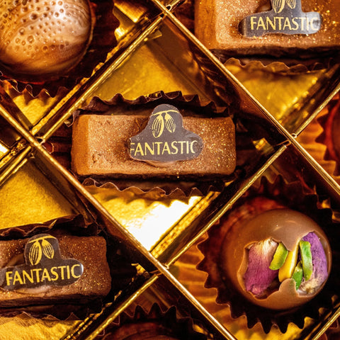Gourmet Marble Chocolate Box with 36 Exquisite Pieces