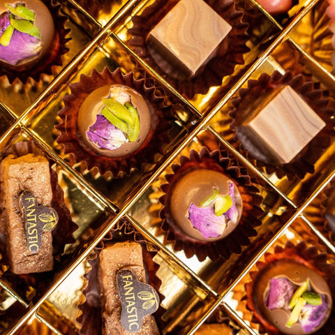 Gourmet Marble Chocolate Box with 36 Exquisite Pieces