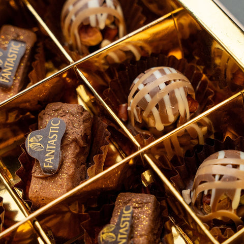 Gourmet Marble Chocolate Box with 36 Exquisite Pieces