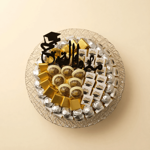 Graduation Chocolate Crystal Tray