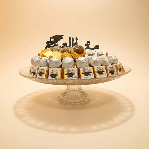 Graduation Chocolate Crystal Tray