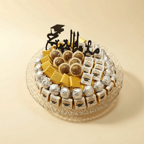 Graduation Chocolate Crystal Tray