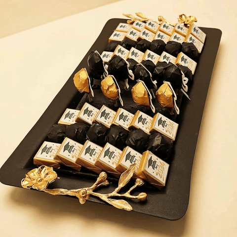 Graduation Chocolate Tray - Black