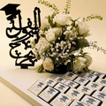 Graduation Chocolate Tray - Gold and Black Wraps