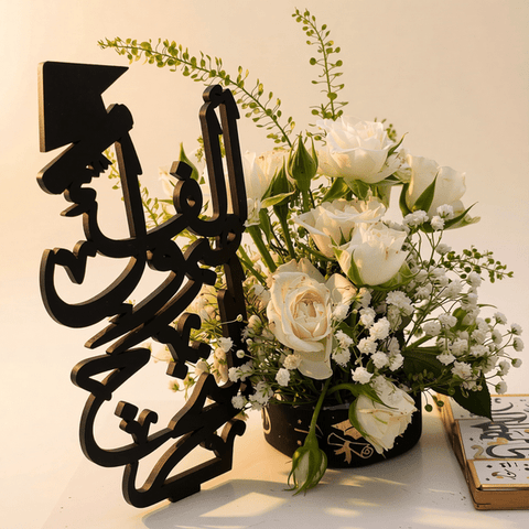 Graduation Chocolate Tray - Gold and Black Wraps