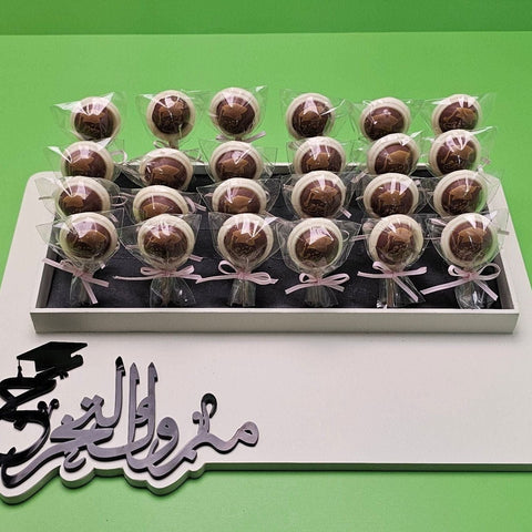 Graduation Congratulations Chocolate Lollipop Tray