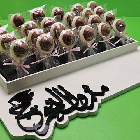 Graduation Congratulations Chocolate Lollipop Tray