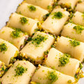 Halawat El Jibn with arabic Cream and Pistachio