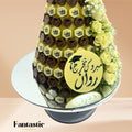 Graduation Hexagon Chocolates Tower (37)