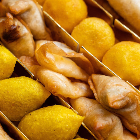 Kubbeh Mix Box with Spring Roll and Samosa