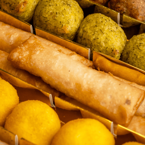 Kubbeh Mix Box with Spring Roll and Samosa