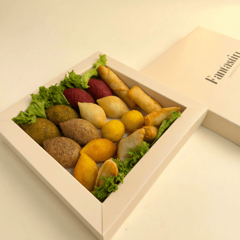 Kubbeh Mix Box with Spring Roll and Samosa