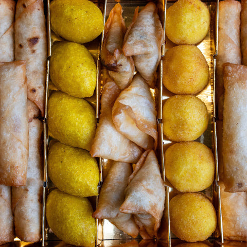 Kubbeh Mix Box with Spring Roll and Samosa