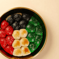 Kuwaiti flag cheese - stuffed honeycomb bread