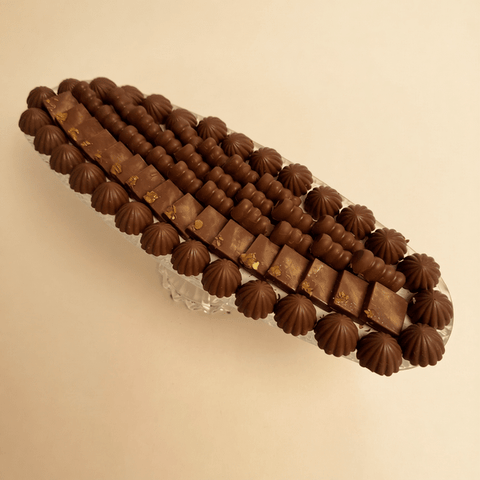 Long Crystal Tray — Nutella, Kinder & Saffron Chocolate