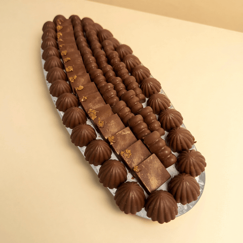 Long Crystal Tray — Nutella, Kinder & Saffron Chocolate